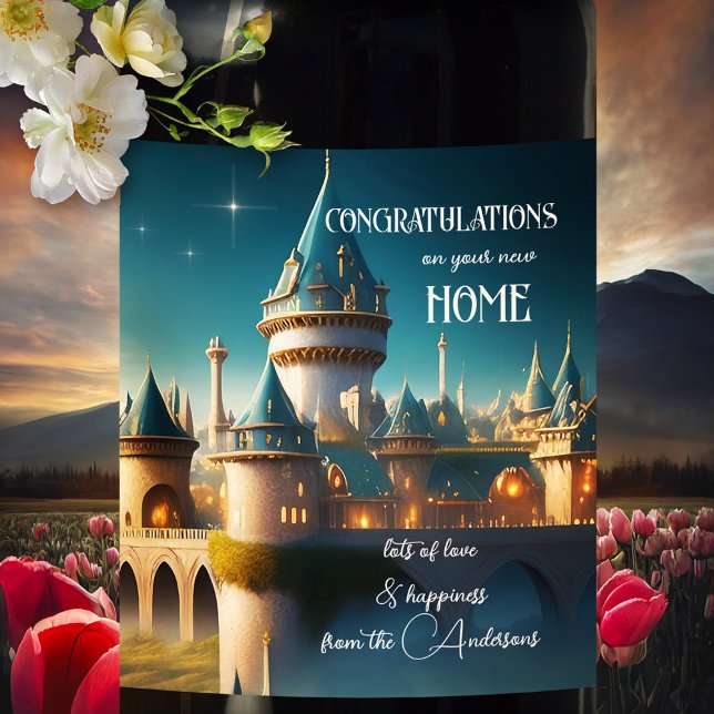 New Home Castle Real Estate Wine Label (Creator Uploaded)