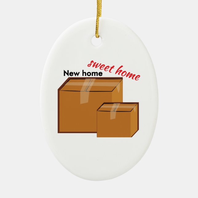 New Home Ceramic Tree Decoration (Front)