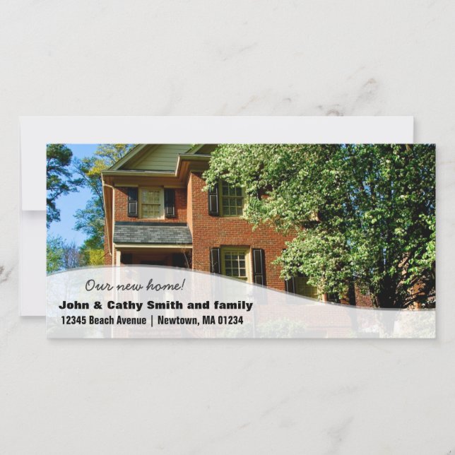 New home! Change of Address Custom Photo Cards (Front)