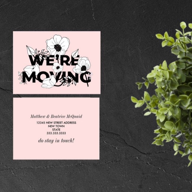 New Home | Change of Address | Pink Floral (Creator Uploaded)
