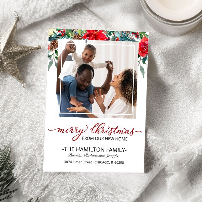 New Home Christmas Moving Announcement Photo (Creator Uploaded)