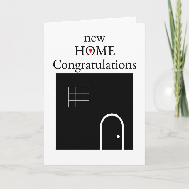 New Home Congratulations Card (Front)