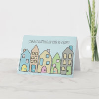 New Home Congratulations Paste Doodle Townhouses