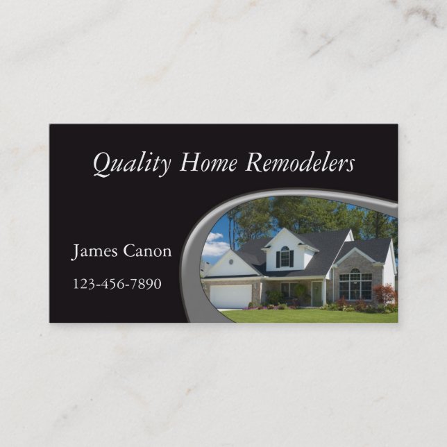 New Home Construction Business Card (Front)