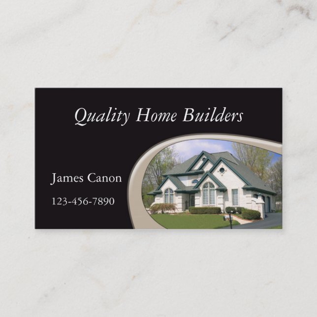 New Home Construction Business Card (Front)