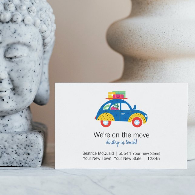 New Home | Cute Moving Announcement  Postcard (Creator Uploaded)