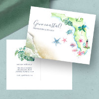 New Home Florida State Moving Announcement Postcar