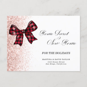 New Home For the Holidays Christmas Announcement  Postcard