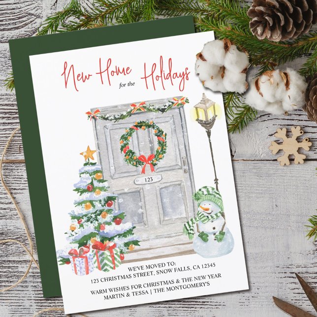 New Home for the Holidays Door Number Moving Announcement (Creator Uploaded)