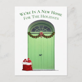 New Home For the Holidays Green Door Template
