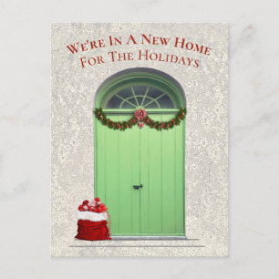 New Home For the Holidays Green Door Template