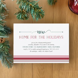 New Home for the Holidays Housewarming Invitation