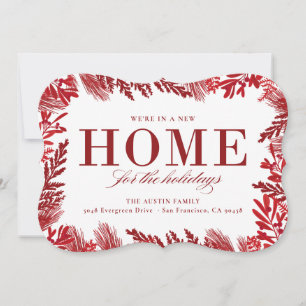 New home for the holidays moving announcement