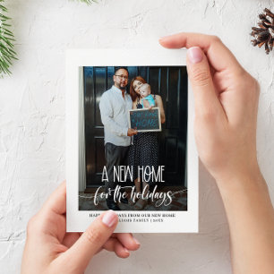 New Home For the Holidays Photo Christmas Postcard