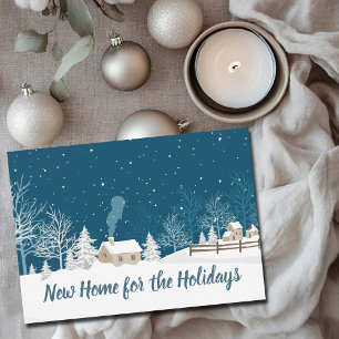 New Home for the Holidays Winter Home Holiday Card
