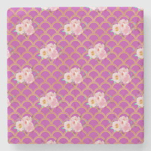 New Home Gift Floral Tapestry Throw Pillows Stone Coaster