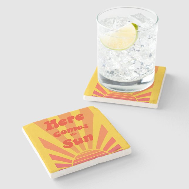 New Home Gift Motivational Quote  Stone Coaster (Side)