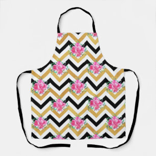 New Home Gift Pink Floral Towels Apron