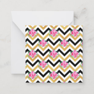 New Home Gift Pink Floral Towels Card
