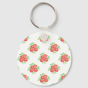 New Home Gift Purple Floral Pillow Key Ring