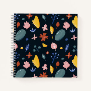 New Home Gift Seamless Abstract Floral Notebook