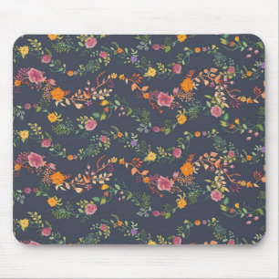 New Home Gift Simple Floral Pattern Mouse Pad