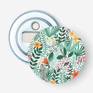 New Home Gift Tropical Seamless Floral Bottle Opener