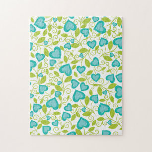 New Home Gift Valentine's Day Seamless Art Jigsaw Puzzle