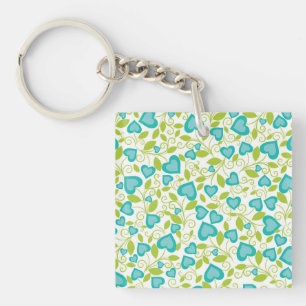 New Home Gift   Valentine's Day Seamless Art Key Ring