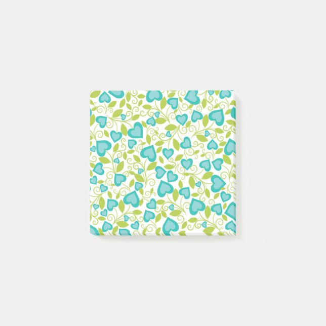 New Home Gift | Valentine's Day Seamless Art Post-it Notes (Front)