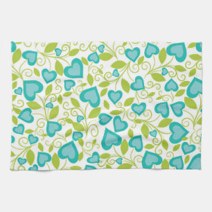 New Home Gift Valentine's Day Seamless Art Tea Towel