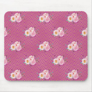 New Home Gift Watercolor Floral Paper Plates Mouse Pad