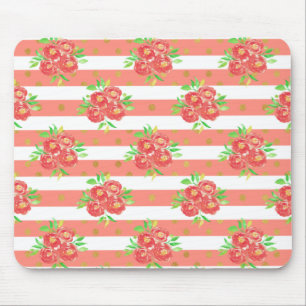 New Home Gift Yellow Floral Bunting Mouse Pad
