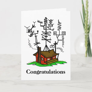 New Home  Ham Radio Greeting Card  Customise It!