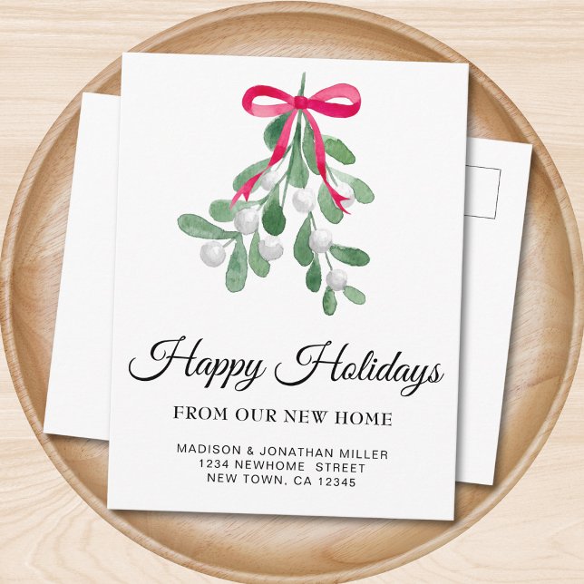 New Home Holiday Moving Announcement Postcard (Creator Uploaded)