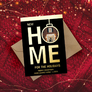 New home Holidays Christmas Elegant Photo Card