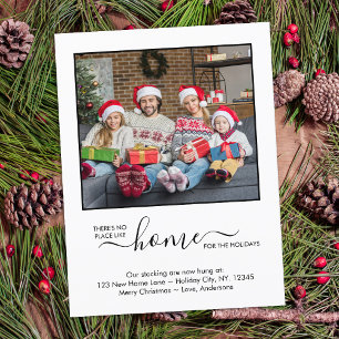 New Home Holidays We've Moved Photo Moving Card