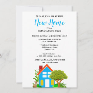 New Home Housewarming Casual Style  Invitation