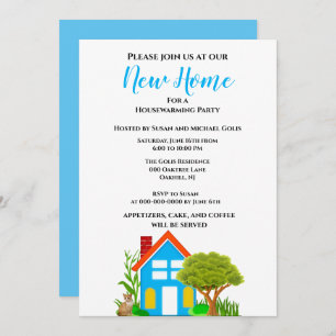 New Home Housewarming Casual Style  Invitation