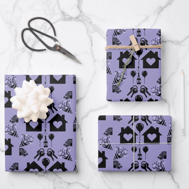 New Home Housewarming Welcome  Wrapping Paper Sheet (Front)