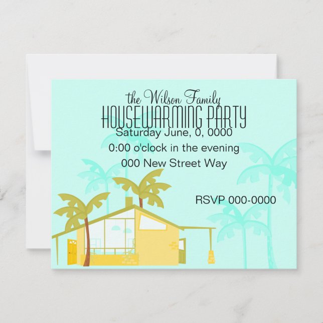New Home in the Palms Invitation (Front)