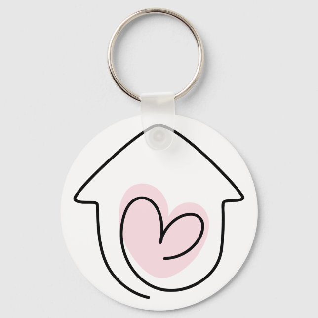 New Home Just Moved  Key Ring (Front)