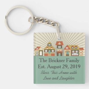 New Home Just Moved Keychain