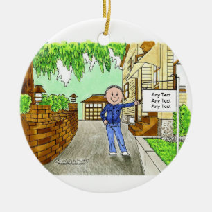 New Home - Male Ceramic Tree Decoration