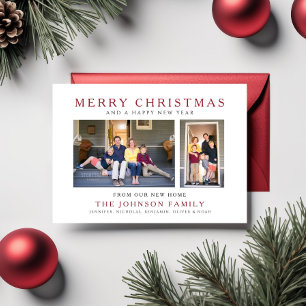 New Home Merry Christmas Photo Holiday Card
