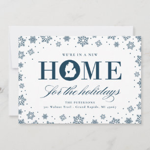 New Home Michigan Moving Holiday Photo Card
