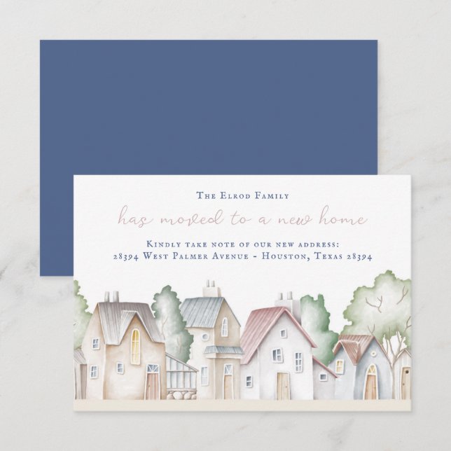 New Home Moving Announcement (Front/Back)