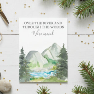 New Home Moving Announcement Cabin River Forest