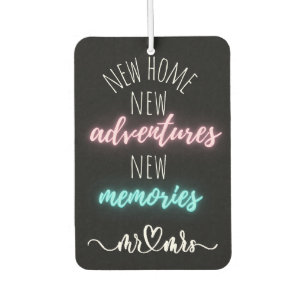 New home new adventures new memories Car Air Freshener