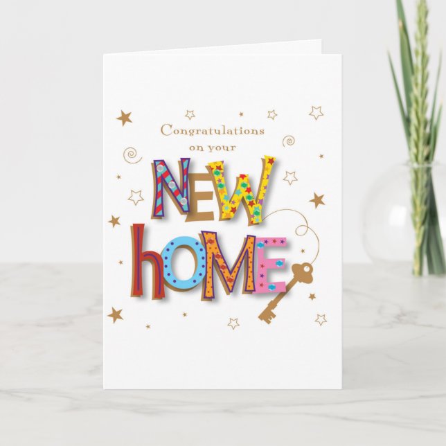 NEW HOME-NEW BEGINNING IN YOUR LIFE! CARD (Front)